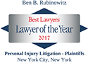 Best Lawyers - Lawyer of the Year - Ben B. Rubinowitz 2017