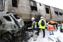 Train involved in accident