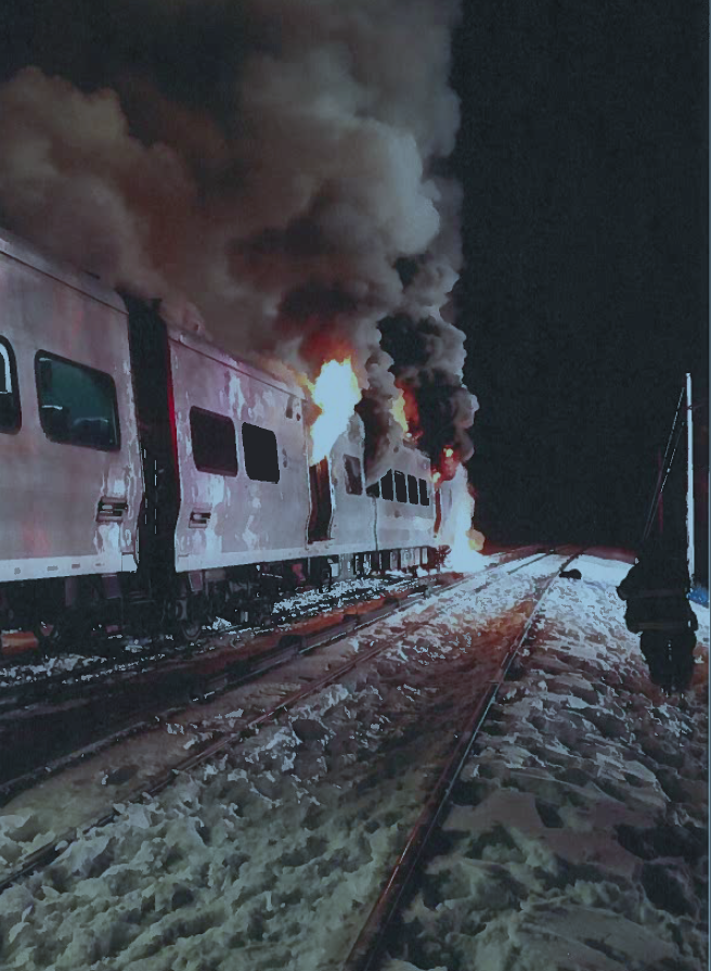 Metro-North train involved in the 2015 Valhalla railroad crossing crash.