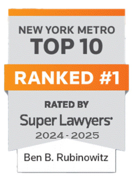 Ben B. Rubinowitz - Super Lawyers - New York Metro Top 10 in 2024 and 2025